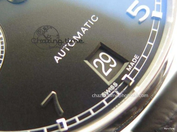 MIROTIME 0310 Portuguese Real PR IW500703 ZF 1:1 Best Edition On Black Leather Strap A Durable 7370